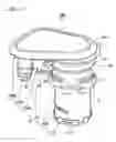 Fig. 22 - Valve device for fuel tank