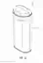 Fig. 20 - Container having a child resistant closure with a small profile