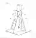 Fig. 01 - Adjustable load supporting stand apparatus and method