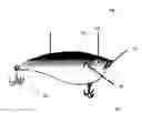 Fig. 01 - Material application to fishing lures possessing temperature sensitive chromaticity vicissitude creating a color changing fishing lure or rubber bait