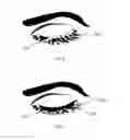 Fig. 03 - Method for applying eyelash extensions via strip weaving