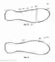 Fig. 11 - Footwear sole structure with compression grooves and nonlinear bending stiffness