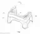 Fig. 02 - Adjustable toilet footrest assembly