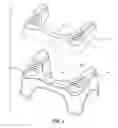 Fig. 12 - Adjustable toilet footrest assembly