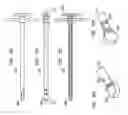 Fig. 83 - Instruments and methods for inserting artificial intervertebral implants