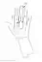 Fig. 01 - Finger trigger splint for joint immobilization and flexion inhibition