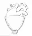 Fig. 01 - Cardiac compression device having passive and active chambers