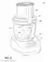 Fig. 10 - Food processor with adjustable blade assembly