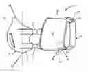 Fig. 01 - Telescoping rearview assembly with camera and lens wiping system