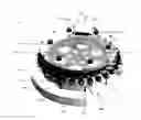 Fig. 01 - Low friction reaction wheel system and containment structure with integrated electromagnets