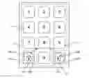 Fig. 01 - Electronic lock digital keypad interface