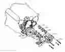 Fig. 01 - Water pump adaptor plates in a coolant assembly