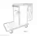 Fig. 12 - Utility cart with electronic lock cabinet