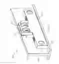 Fig. 13 - Suspended ceiling grid adapter