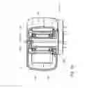 Fig. 19 - Arm device for a milking parlor arrangement for the automatic milking of milk-producing animals, divider for a milking parlor arrangement, and milking parlor arrangement