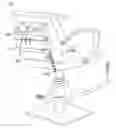 Fig. 01 - Electrically integrated salon styling chair with ergonomic equipment caddy