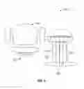 Fig. 02 - Electrically integrated salon styling chair with ergonomic equipment caddy