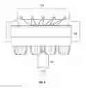 Fig. 10 - Electrically integrated salon styling chair with ergonomic equipment caddy