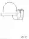 Fig. 22 - Electrically integrated salon styling chair with ergonomic equipment caddy