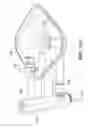 Fig. 15 - Emergency wash system with pulldown eyewash and sheeting showerhead