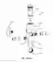Fig. 41 - Emergency wash system with pulldown eyewash and sheeting showerhead