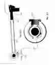 Fig. 72 - Emergency wash system with pulldown eyewash and sheeting showerhead