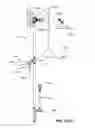 Fig. 94 - Emergency wash system with pulldown eyewash and sheeting showerhead
