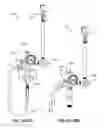 Fig. 96 - Emergency wash system with pulldown eyewash and sheeting showerhead
