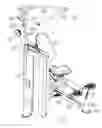 Fig. 64 - Triceps press exercise machine with a moving user support