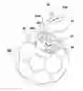 Fig. 01 - Motion sensing device which provides a visual indication with a wireless signal