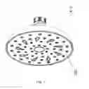 Fig. 02 - Shower head with a rotary bottom cover assembly