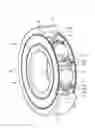 Fig. 01 - Ball bearing comprising a cage provided with a wire and a seal