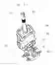 Fig. 09 - RETAINING DEVICE, AND PIN TO BE PLACED IN A RETAINING DEVICE OF SAID TYPE