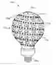 Fig. 01 - LED lighting device with cured structural support