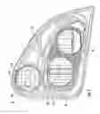 Fig. 02 - Modular headlamp assembly having a high beam module