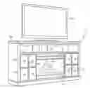 Fig. 01 - Concealable electric fireplace insert