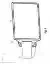 Fig. 02 - Virtual reality headset device with front touch screen