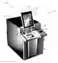 Fig. 01 - Automated transaction machine with dual customer interface displays