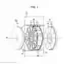 Fig. 02 - Axial-air-gap dynamo-electric machine with a tubular-shaped stator bobbin
