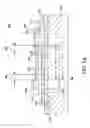 Fig. 12 - Acoustic resonator structure having an electrode with a cantilevered portion