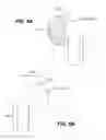 Fig. 12 - Wireless earbuds with electronic contacts