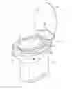 Fig. 01 - Hygienic protector, particularly for the collection and separation of human solid excrement