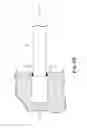 Fig. 09 - Implantable penile prosthetic having a base expandable by liquid inflation