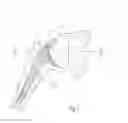 Fig. 02 - Glenoidal component, set of such components and shoulder prosthesis incorporating such a glenoidal component