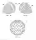Fig. 14 - Dimple patterns for golf balls