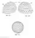 Fig. 13 - Dimple patterns for golf balls