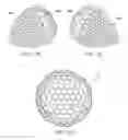 Fig. 14 - Dimple patterns for golf balls