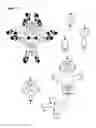 Fig. 07 - Multi-head, multi-abdomen, multi-armed apparatus for use with a slip and counter fight simulation / workout machine or stand alone device for fight simulation