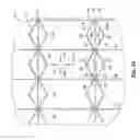 Fig. 10 - Sandwich structure having hinge assemblies for accommodating differential in-plane expansion of face sheets