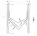 Fig. 33 - Sandwich structure having hinge assemblies for accommodating differential in-plane expansion of face sheets